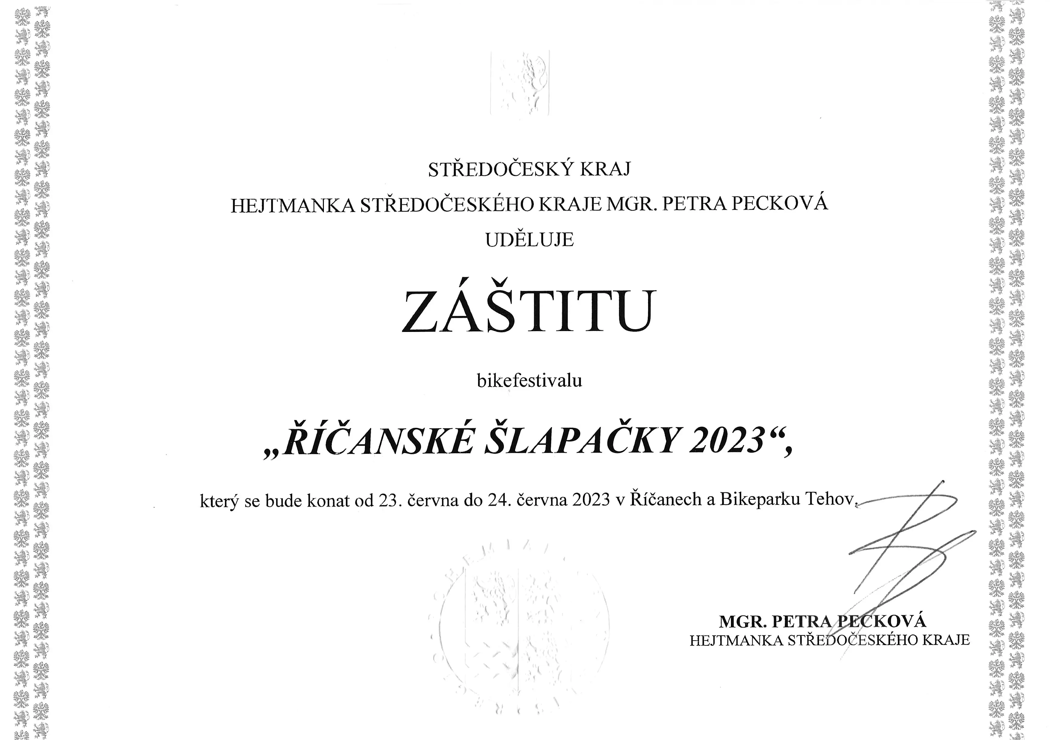 Hejtmanka Středočeského kraje